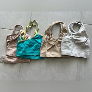 DKNY L Women's Beige Bralette plus 3 Hanes bras